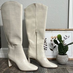 Gorgeous white Express faux leather boots. New with Tags!